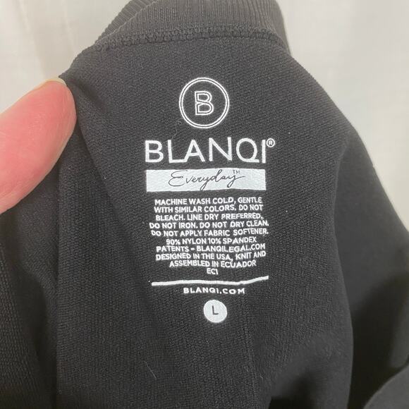 Blanqi Black Ultralight Belly Support Maternity Leggings Sz.L NWT - Picture 8 of 14